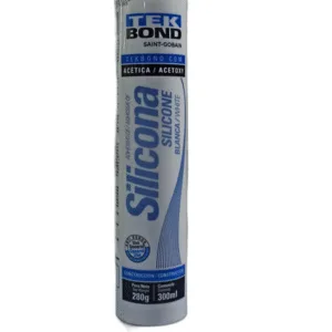 SILICON ACETICO USO GENERAL BLANCO 300ml / 280gr - TEK BOND