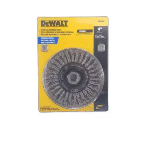 CEPILLO CIRCULAR DE ACERO INOX. TRENZADO 4" ## DW49204 ## DEWALT