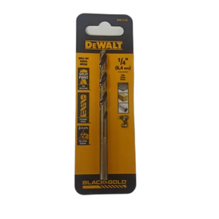 BROCA BLACK & GOLD 1/4" (6,4mm) ## DW1116 ## DEWALT