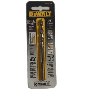 BROCA DE COBALTO 1/4" (6,4mm) ## DWA1216 ## DEWALT