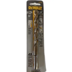 BROCA DE COBALTO 1/2" (12,7mm) ## DWA1232 ## DEWALT