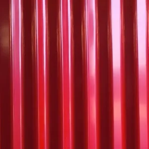 ZINC ONDULADO ROJO 0,17mm x 3,66m AU:0,70m #12